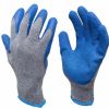 10gauge polycotton liner crinkle palm coated agricultural gloves