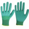 13g polyester liner wave crinkle latex 3/4 dipped work gloves