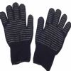 kevlar+cotton liner bbq heat resistant gloves with silicone grip