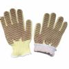 kevlar cotton liner heat resistant bbq gloves with silicone grip