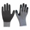 10g polycotton liner latex crinkle coated construction gloves